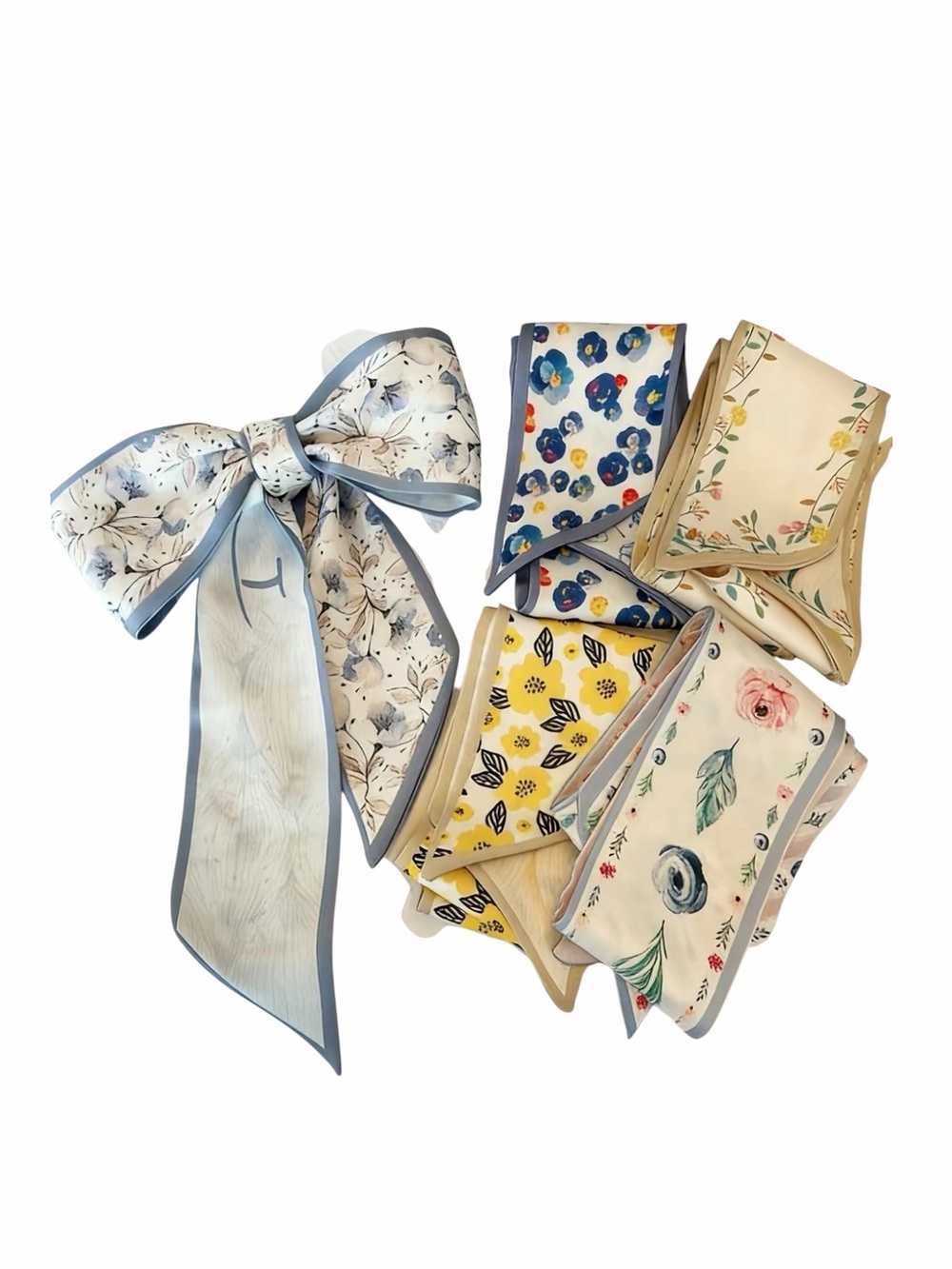 Botanical Floral 5 Piece Scarf Set NWT